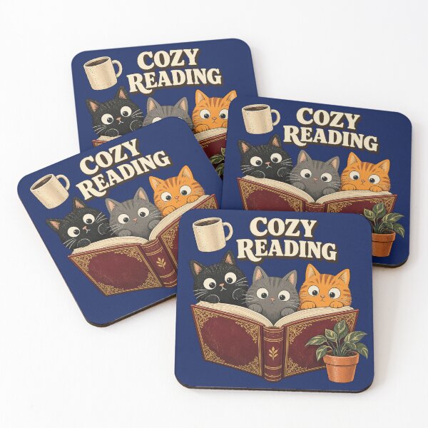Item preview, Cozy Reading Cats Book Club designed and sold by theodoreleach.