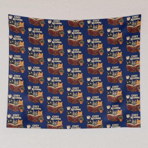 Item preview, Cozy Reading Cats Book Club designed and sold by theodoreleach.