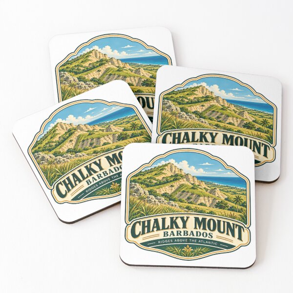 Item preview, Chalky Mount Barbados Ridges Above The Atlantic Travel Vacation Souvenir Island Tourist designed and sold by NightGlyph.