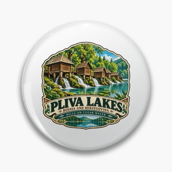 Item preview, Pliva Lakes Bosnia And Herzegovina Travel Destination Mills designed and sold by JonesFlora2025.