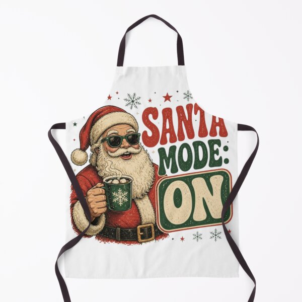 Item preview, Santa Mode On - Vintage Christmas Santa with Sunglasses designed and sold by PrintWavePro.