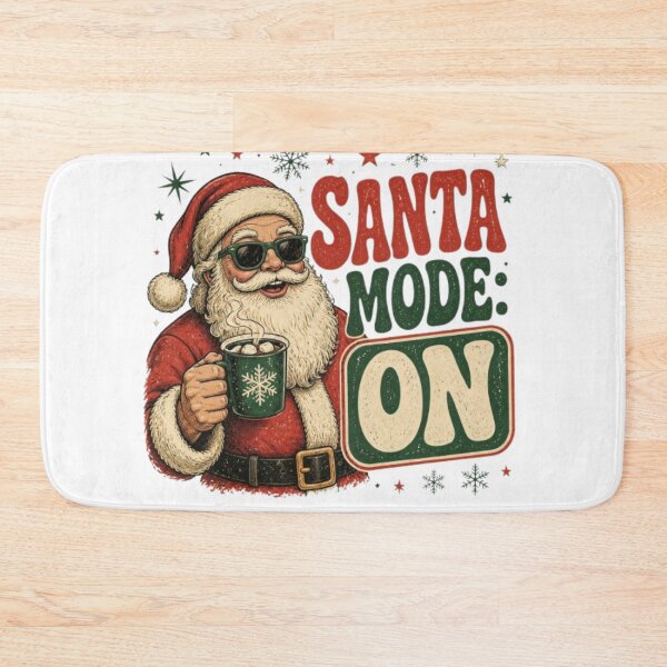 Item preview, Santa Mode On - Vintage Christmas Santa with Sunglasses designed and sold by PrintWavePro.