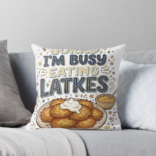 Item preview, Sorry I'm Busy Eating Latkes Hanukkah Potato Pancake Funny Hanukkah Classic T-Shirt designed and sold by Cute-Pretty.