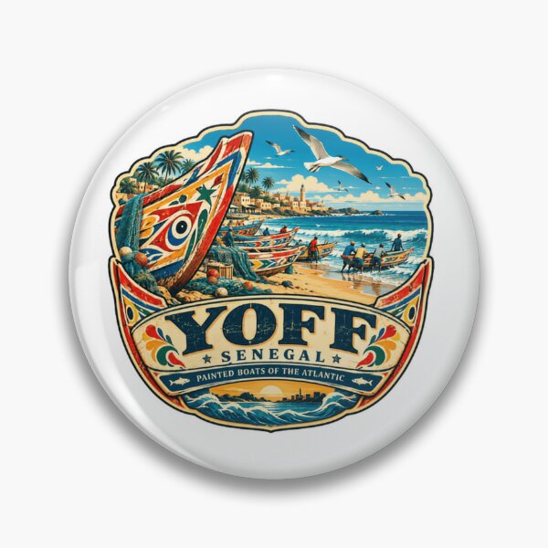 Item preview, Yoff Senegal Painted Boats Of The Atlantic Travel Souvenir African Fisherman Coastal designed and sold by Simsimah26Parks.