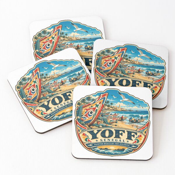 Item preview, Yoff Senegal Painted Boats Of The Atlantic Travel Souvenir African Fisherman Coastal designed and sold by Simsimah26Parks.