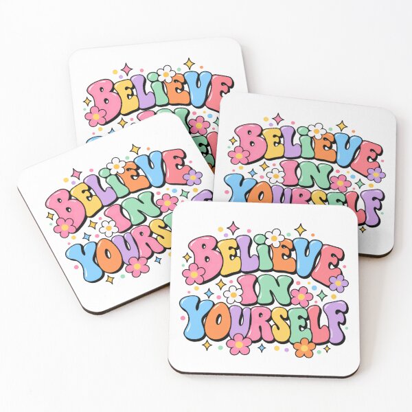 Item preview, Believe Yourself Self Love Motivational Groovy Retro Inspirational designed and sold by HumansStuck12.