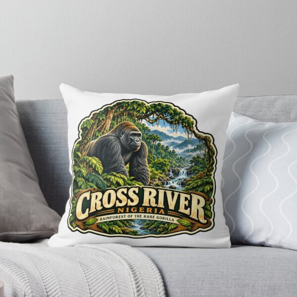 Item preview, Cross River Nigeria Rainforest Of The Rare Gorilla Wildlife Animal Lover Travel designed and sold by JonesFlora2025.