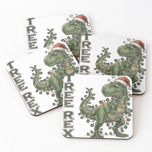Item preview, Tree Rex Christmas Dinosaur T Rex Classic T-Shirt (2) designed and sold by VibeCrafteria.