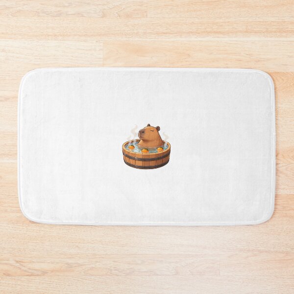 Item preview, Relaxed Capybara in a Citrus Bath designed and sold by Juan Acevedo Acosta.