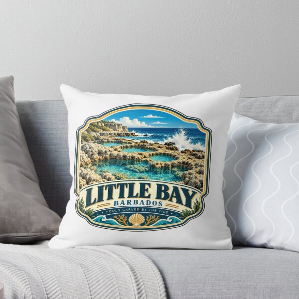Item preview, Little Bay Barbados Pools Carved By The Tide Caribbean Travel Island Vacation designed and sold by NightGlyph.