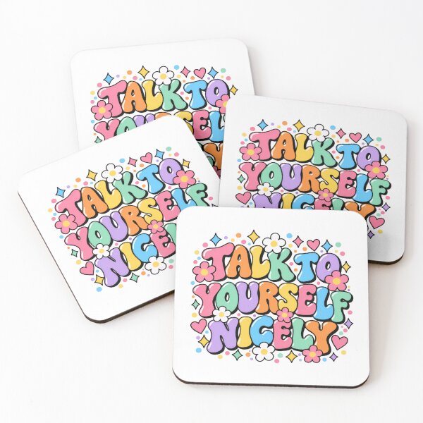 Item preview, Talk To Yourself Nicely Positive Affirmation Self Care Mental Health Self Love designed and sold by SkeletonsDanger.