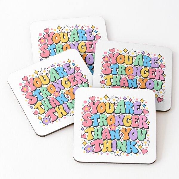 Item preview, You Are Stronger Than You Think Motivational Inspiration Self Love Empowerment designed and sold by SkeletonsDanger.