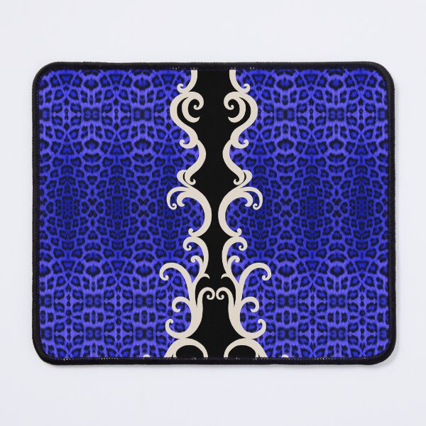 Item preview, Blue Ombre Leopard with Scroll Motive A-Line Dress designed and sold by HHS26.