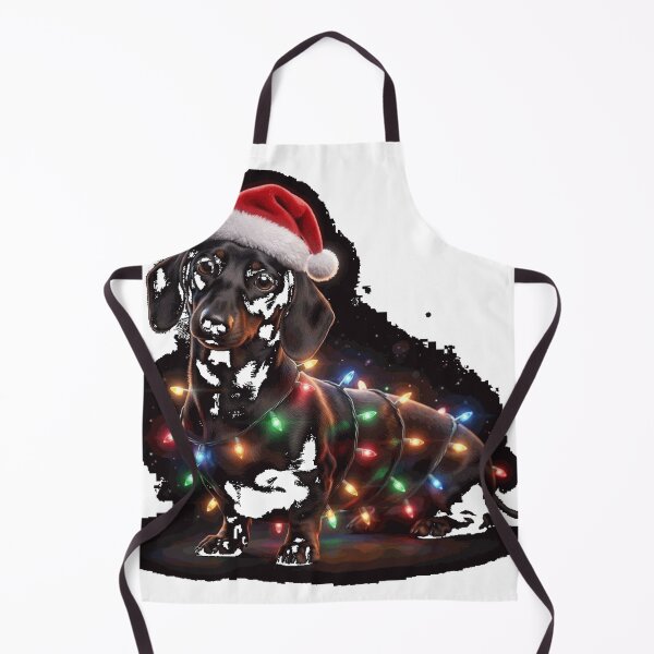 Item preview, Merry Christmas Dachshund Santa Hat Lights Xmas Classic T-Shirt designed and sold by Pahagh19.