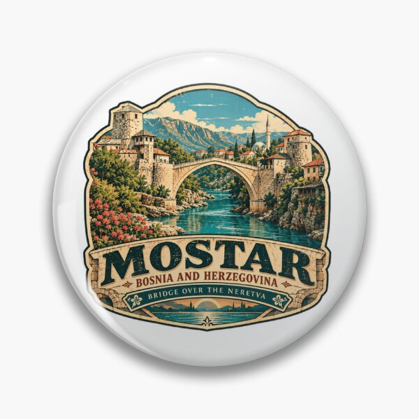 Item preview, Mostar Bosnia And Herzegovina Bridge Over The Neretva Travel City Landmark designed and sold by Simsimah26Parks.
