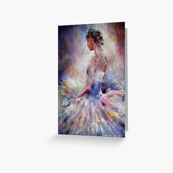 Ballet Dancer Contemplating Greeting Card