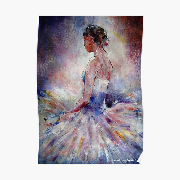 Ballet Dancer Contemplating Poster