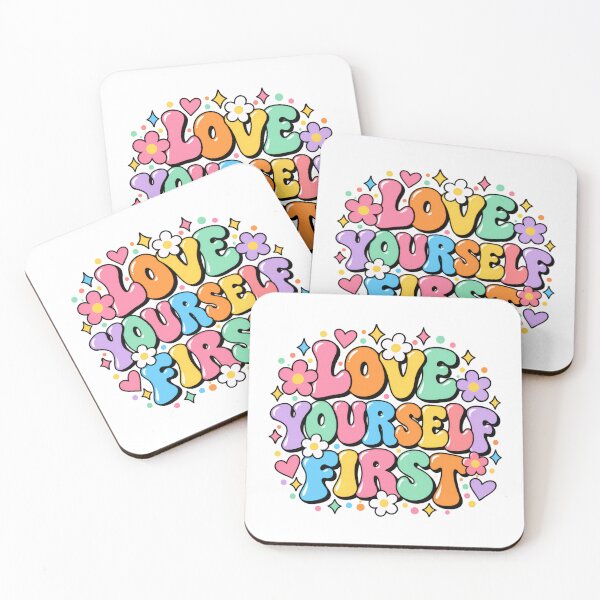 Item preview, Love Yourself First Self Love Mental Health Affirmation designed and sold by SkeletonsDanger.