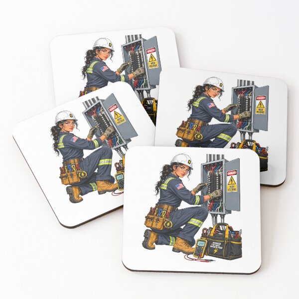 Item preview, Professional Female Electrician Powering America ⚡?? designed and sold by JAR Designs and Development.