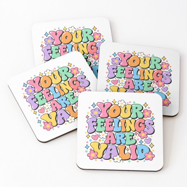 Item preview, Your Feelings Are Valid Mental Health Self Care Positive Affirmation designed and sold by SkeletonsDanger.