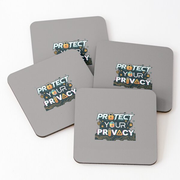 Item preview, PROTECT YOUR PRIVACY lock icon security tee-30 designed and sold by MarcusSherburne.