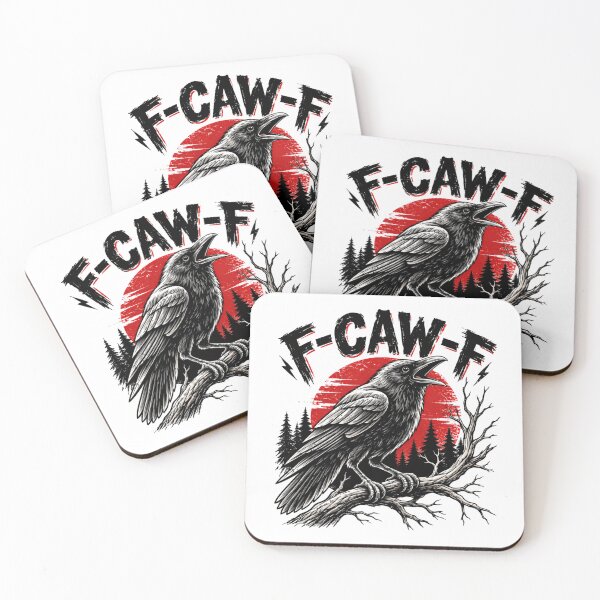 Item preview, F-Caw-F Funny Raven Crow Bird Nature Lover designed and sold by HumansStuck12.