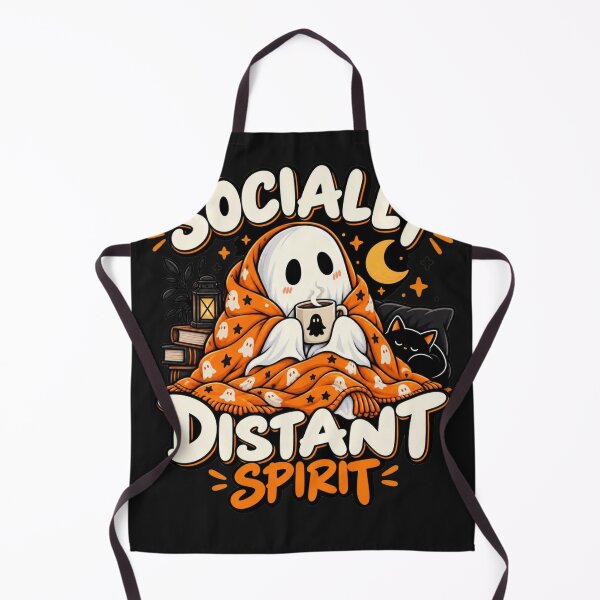 Item preview, Cute Cozy Ghost Introvert Halloween Art designed and sold by Sanika arts .