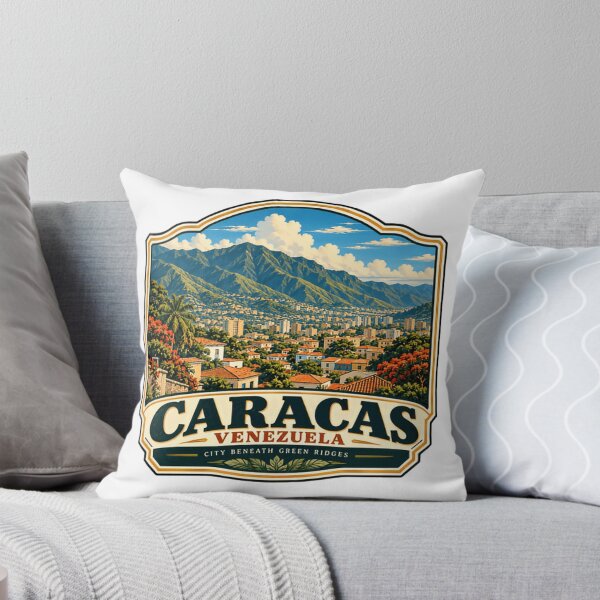 Item preview, Caracas Venezuela City Beneath Green Ridges | Venezuelan Travel Destination Pride designed and sold by JonesFlora2025.