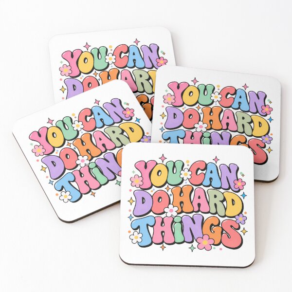 Item preview, You Can Do Hard Things Motivational Quote Positive Affirmation Inspiration designed and sold by HumansStuck12.