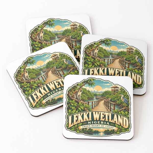 Item preview, Lekki Wetland Nigeria Green Heart Of Lagos Travel Souvenir Nature Reserve designed and sold by NightGlyph.