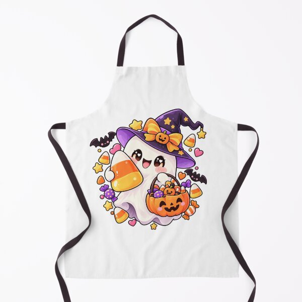 Item preview, Candy Corn Ghost – Cute Kawaii Halloween designed and sold by RJACreative.