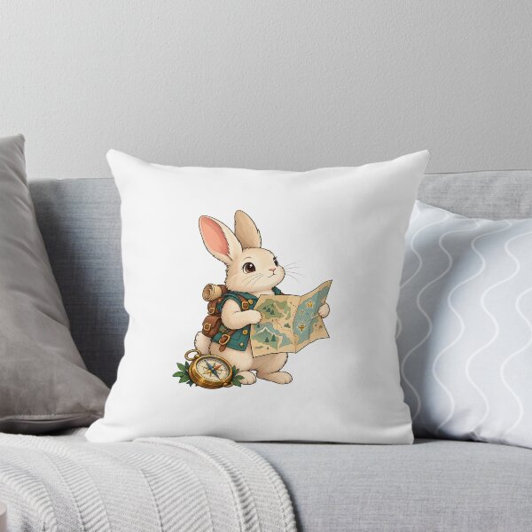 Item preview, Explorer Rabbit with Map and Compass designed and sold by Juan Acevedo Acosta.