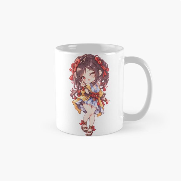 Item preview, Cute Chibi Chiori Peace Sign – Genshin Impact Anime Fanart designed and sold by mumeaw.