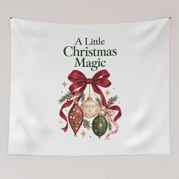 Item preview, A Little Christmas Magic – Vintage Baubles and Ribbons designed and sold by CheersTOGETHER.