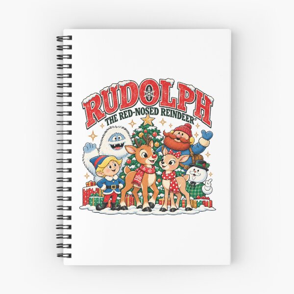 Item preview, Rudolph the Red Nosed Reindeer Christmas, Santa Bumble Hermey and Clarice Cartoon Graphic designed and sold by CalliopeValerie.