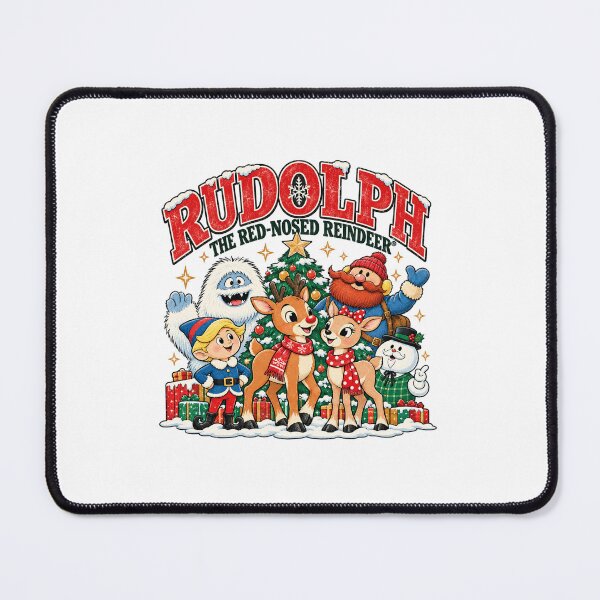 Item preview, Rudolph the Red Nosed Reindeer Christmas, Santa Bumble Hermey and Clarice Cartoon Graphic designed and sold by CalliopeValerie.