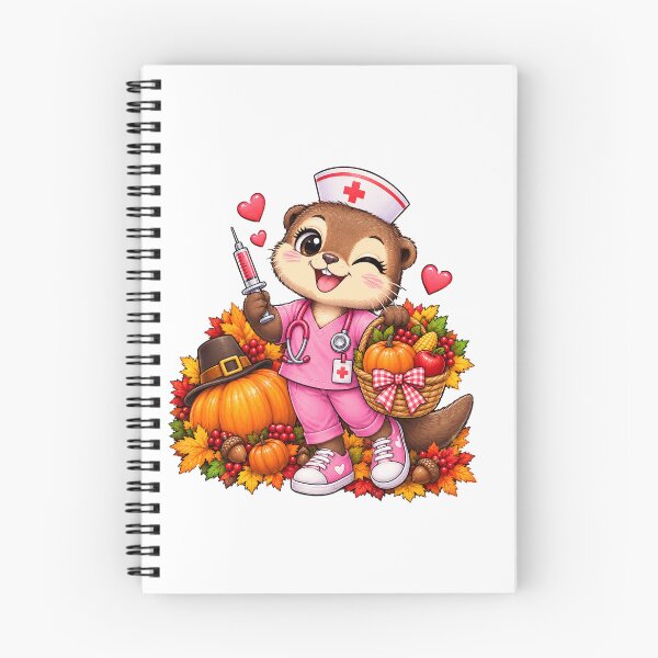 Item preview, Cute Autumn Otter nurse Funny Nurse Life designed and sold by QuiteOrbit.