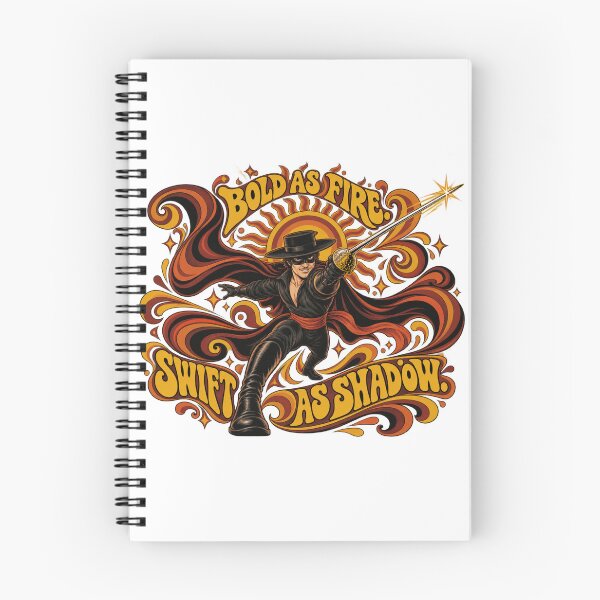 Item preview, Zorro: Psychedelic Fire and Shadow Retro Art designed and sold by Dresut.