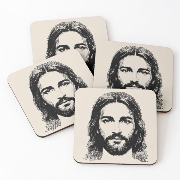 Item preview, Jesus Face Bible Typography designed and sold by MeemNoon Co.