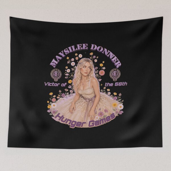 Item preview, Maysileess Donnerss Victorss 50ths Hungerss Gamesss Florals designed and sold by Thelovesomedove.
