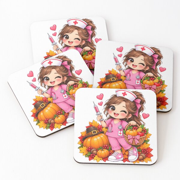 Item preview, Cute Autumn Girl nurse Funny Nurse Life designed and sold by QuiteOrbit.