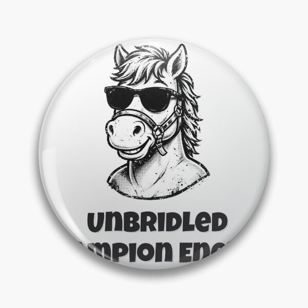Item preview, Unbridled Champion Energy Funny Horse Farm Design designed and sold by Wild Shades.
