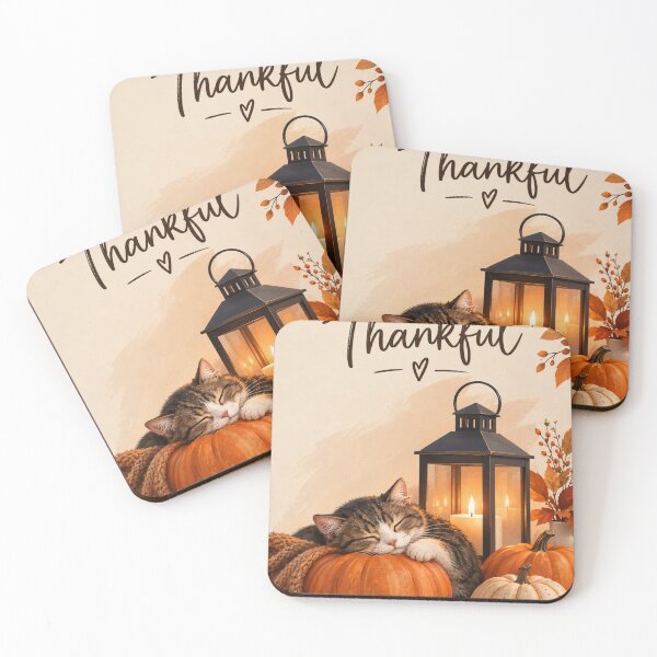 Item preview, Cute Cat and Thankful Note designed and sold by LavIsInTheAir.