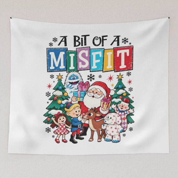 Item preview, A Bit Of A Misfit, Retro Christmas Movie Tee, Rudolph The Red-Nosed Reindeer designed and sold by CalliopeValerie.
