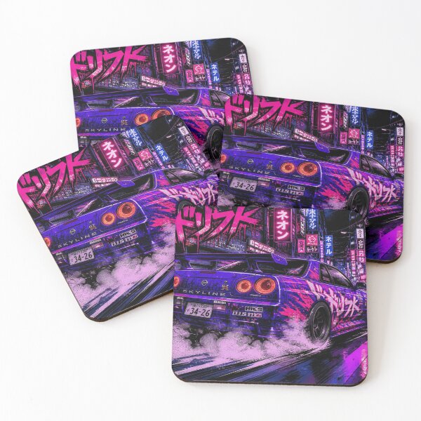 Item preview, Tokyo Drift: Skyline GT-R R34 Neon Spray Paint Aesthetic ? designed and sold by MAVIRA ART.