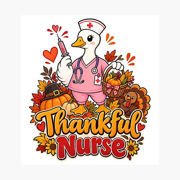 Item preview, Cute Autumn Goose nurse Funny Nurse Life designed and sold by QuiteOrbit.