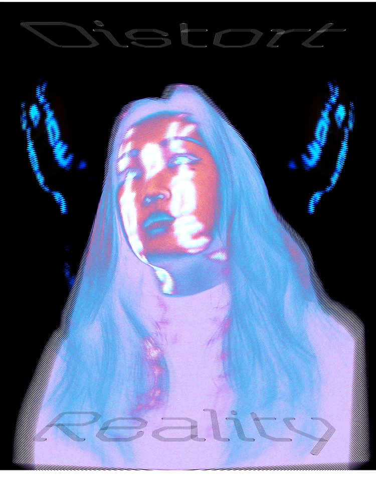 Thumbnail 4 of 4, Boxy T-Shirt, Reality Distort designed and sold by RisqueThreading.