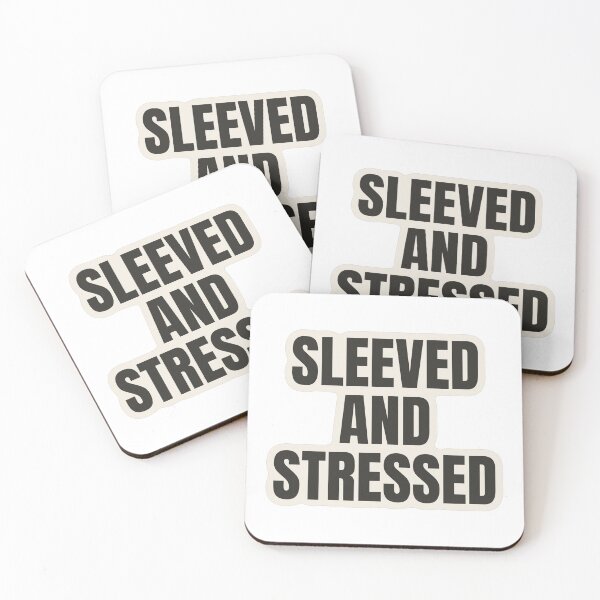 Item preview, Sleeved and Stressed Funny Sticker designed and sold by kilat42.