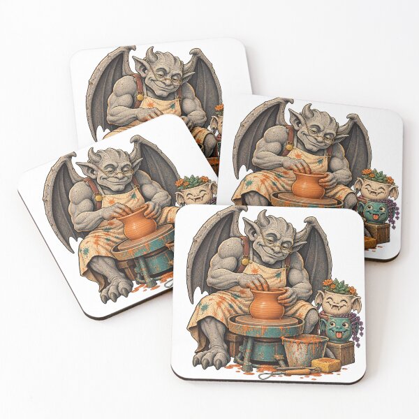 Item preview, Gargoyle pots on the potter's wheel designed and sold by LongIslandDesgn.