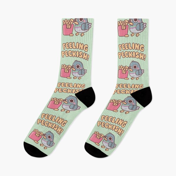 Item preview, Cute Pigeon Eating French Fries Feeling Peckish designed and sold by rustydoodle.